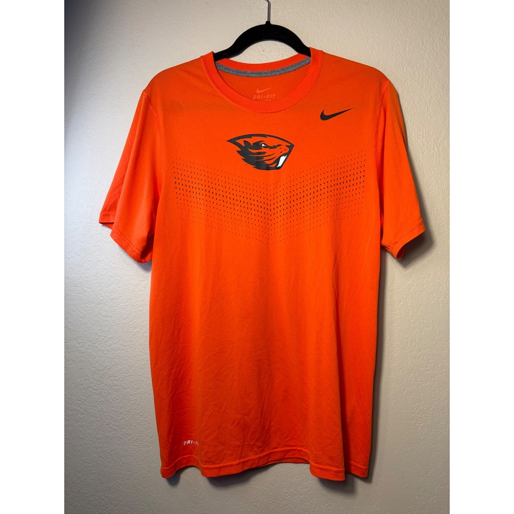 Nike Oregon State Beavers Dri-FIT Shirt Women's Small Orange OSU NCAA 23546X-SOG